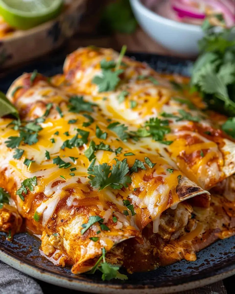 High Protein Chicken Enchiladas for a Healthy Family Dinner
