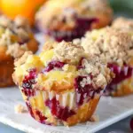 Cranberry Orange Muffins with Streusel Topping
