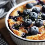 Blueberry Cottage Cheese Breakfast Bake