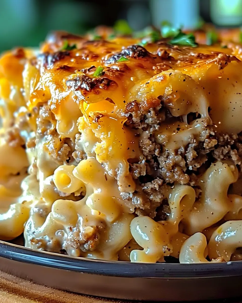 mac and cheese meatloaf casserole with turkey bacon and chicken ham