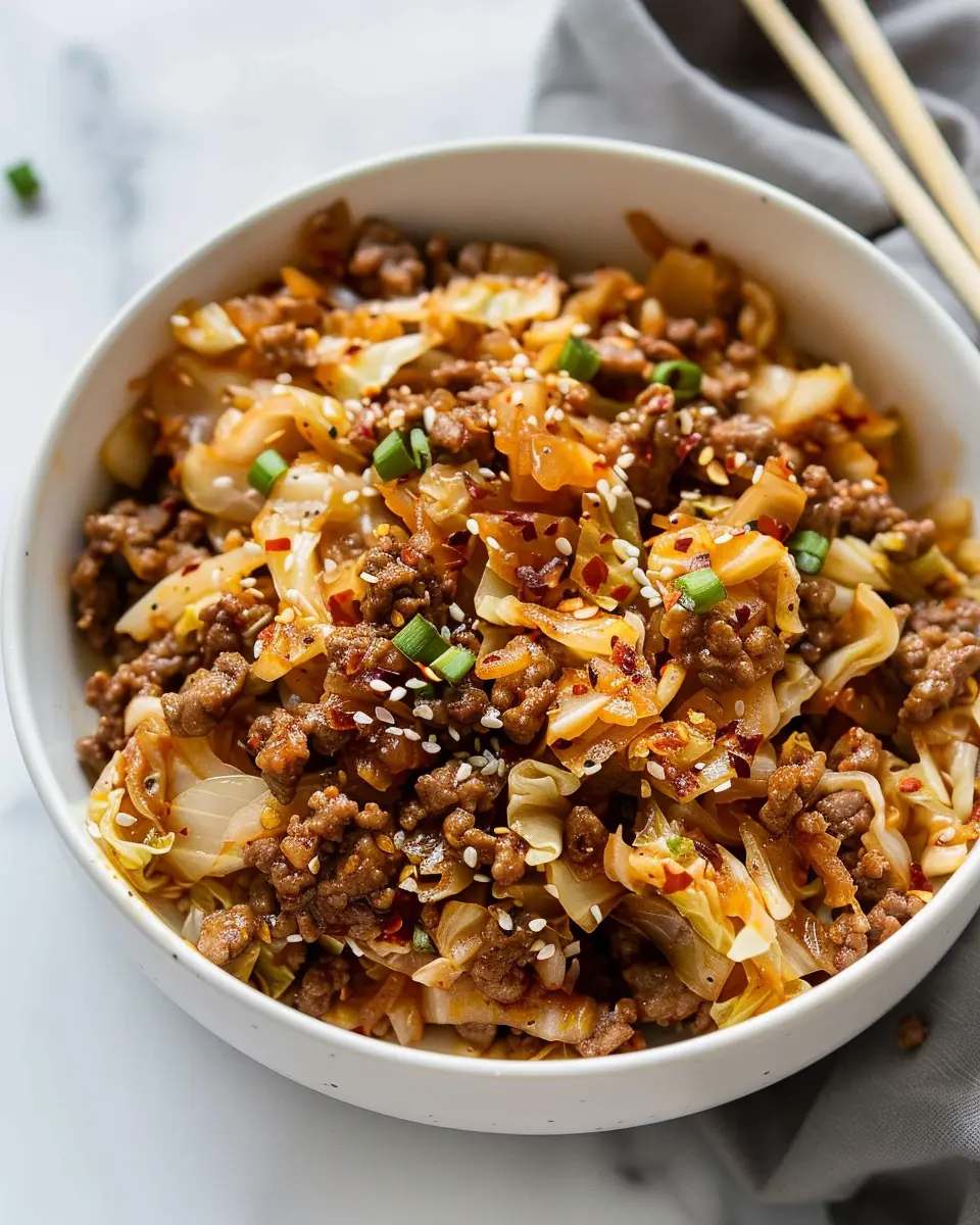 20-Minute Healthy Ground Beef &amp; Cabbage Recipe for Busy Weeknights