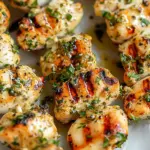 Easy Ranch Garlic Parmesan Chicken Skewers (Oven-Baked!)