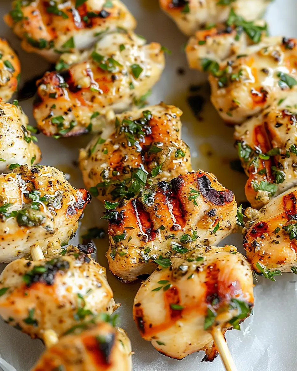 Easy Ranch Garlic Parmesan Chicken Skewers for a Flavorful Family Dinner