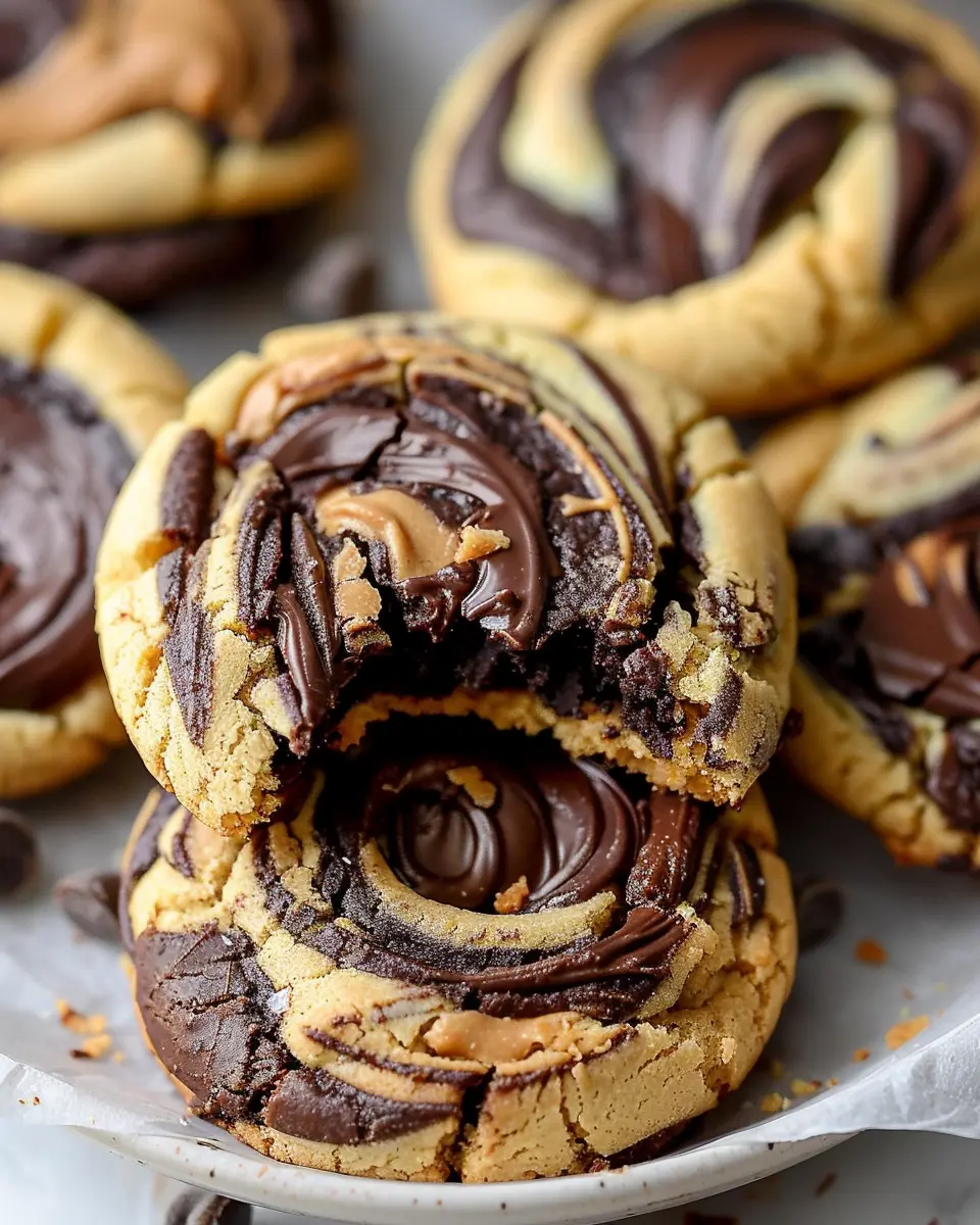 Peanut Butter Brownie Swirl Cookies: The Best Indulgent Treat