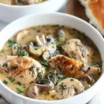 Comforting Rotisserie Chicken and Mushroom Soup