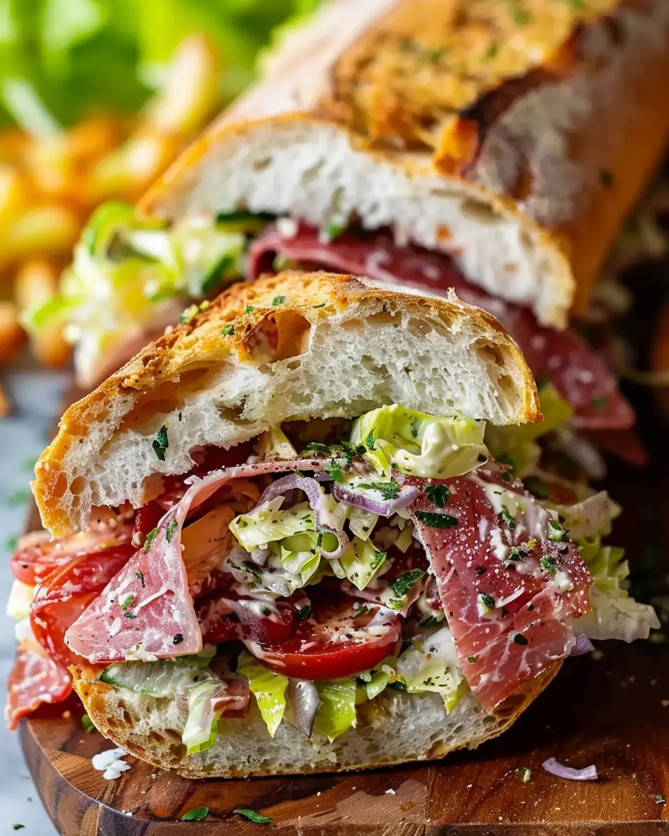 Italian Grinder Salad Sandwich: Indulgent TikTok Viral Recipe