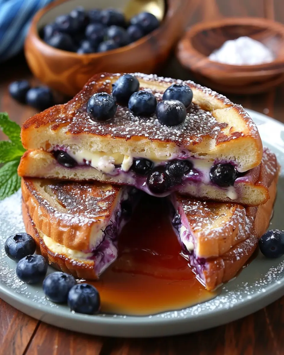 Blueberry Cheesecake Stuffed French Toast: Indulgent Breakfast Delight