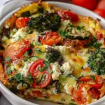 High-Protein Veggie Bake with Cottage Cheese