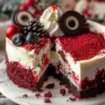 Christmas Red Velvet Cheesecake