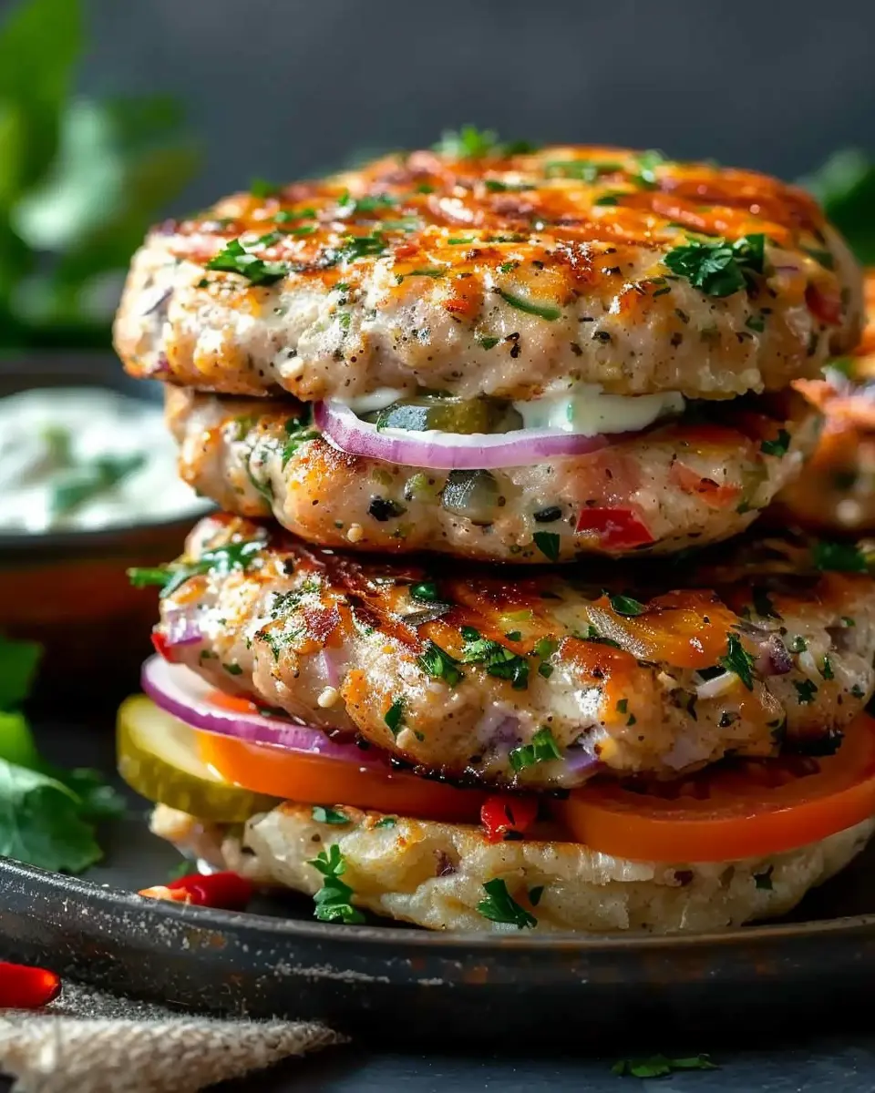 Greek Chicken Burgers: Juicy and Flavorful Homemade Delight