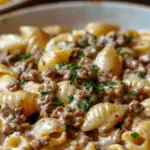 Irresistible Creamy Beef and Shells Recipe