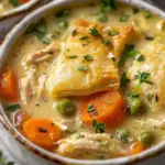 High Protein Chicken Pot Pie Soup