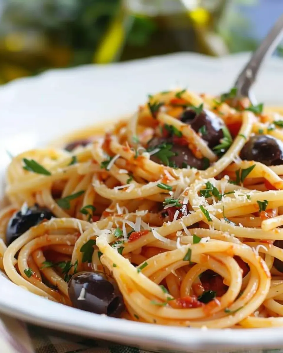 10-Minute Pasta with Olives: A Quick, Tasty Delight for Dinner