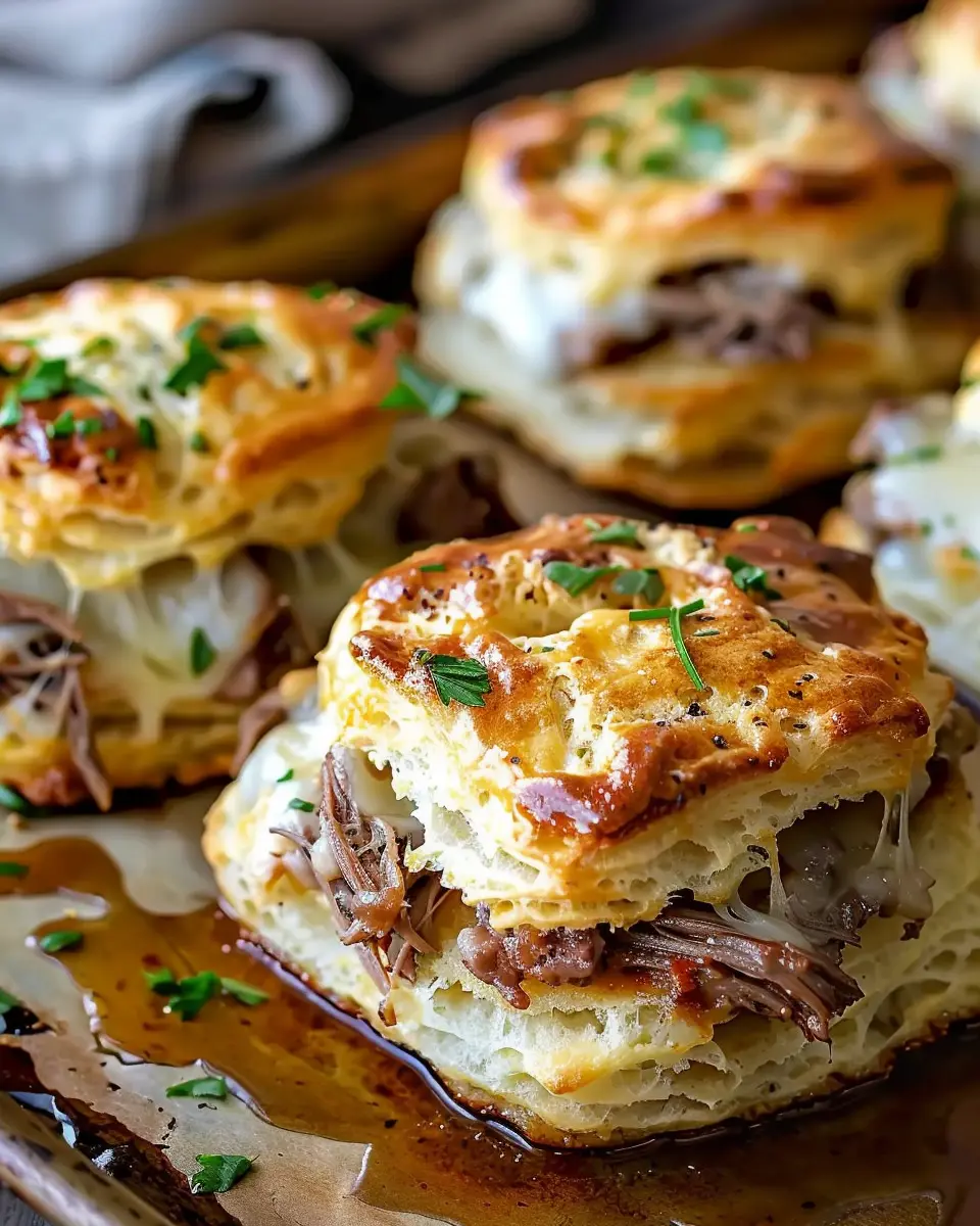 Baked French Dip Biscuits Recipe: A Delicious Twist with Turkey Bacon