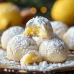 Lemon Cream Snowball Cookies