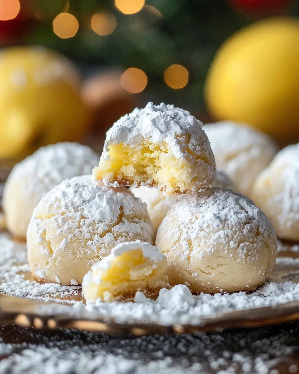 Lemon Cream Snowball Cookies: Easy Indulgence for Any Occasion