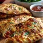 High-Protein Keto Calzone