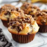 Banana Chocolate Chip Streusel Muffins