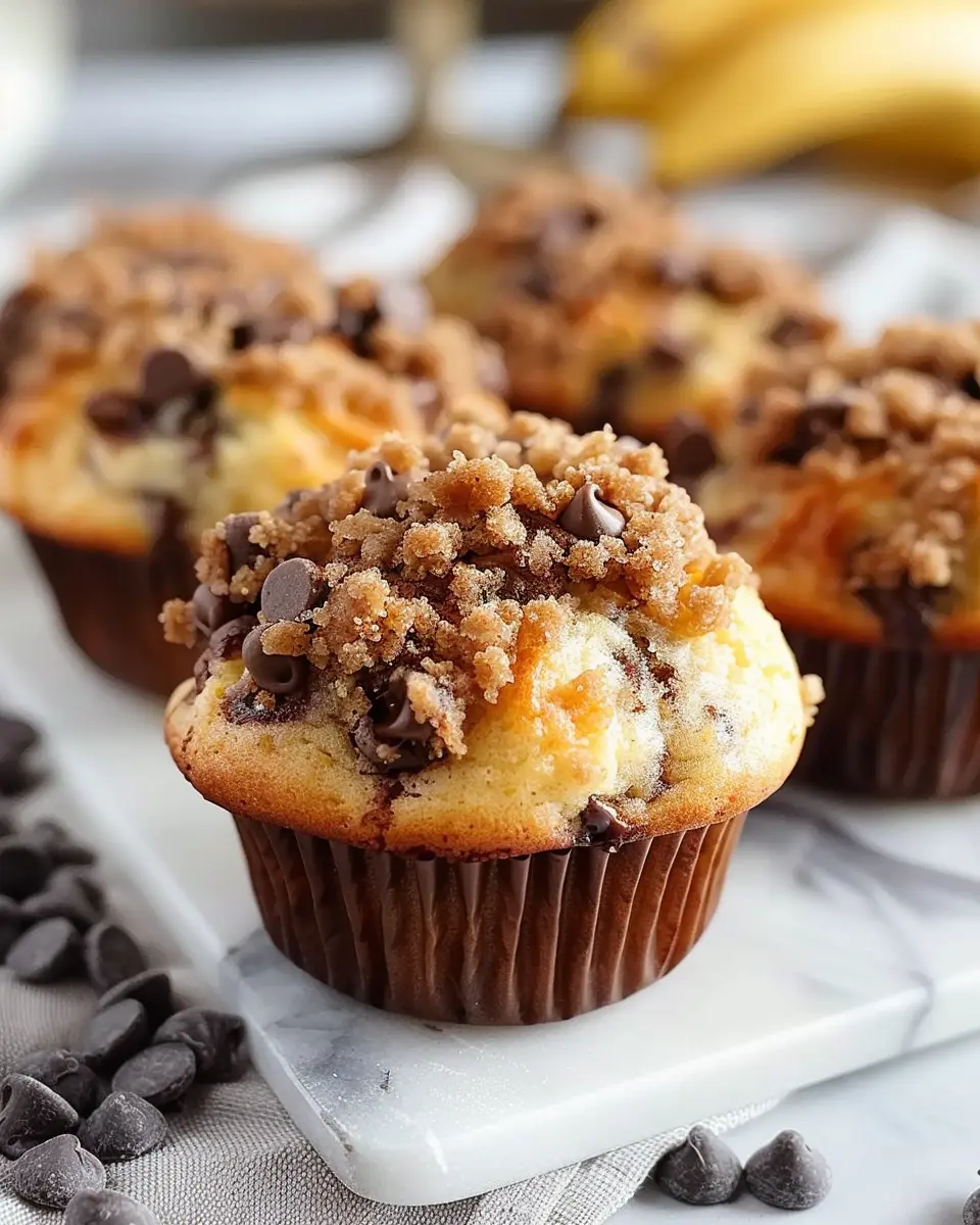 Banana Chocolate Chip Streusel Muffins: The Best Homemade Delight