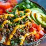High-Protein Cheeseburger Bowls Recipe