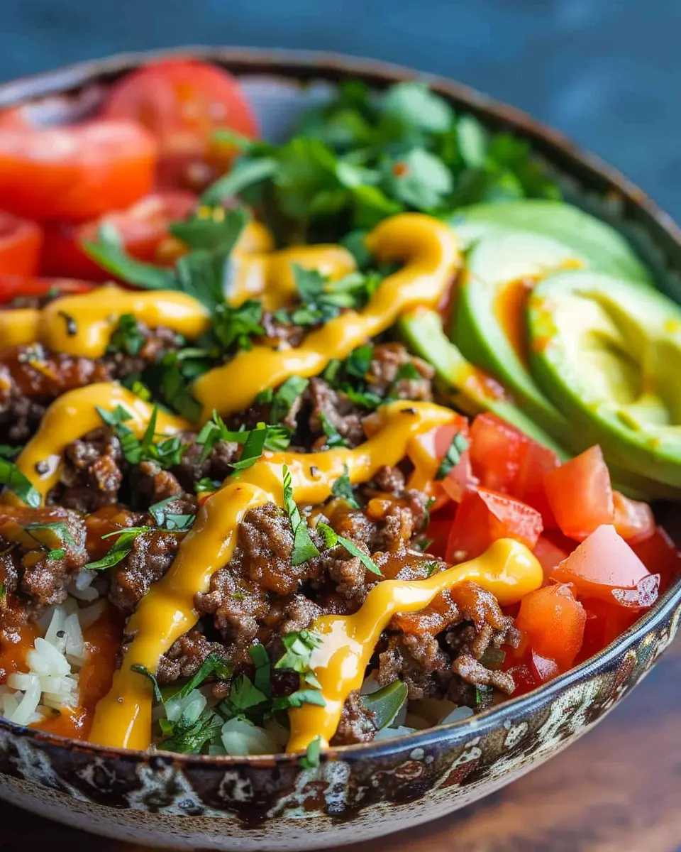 High-Protein Cheeseburger Bowls: Easy Turkey Bacon Delight