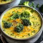 High Protein Broccoli Cheddar Soup