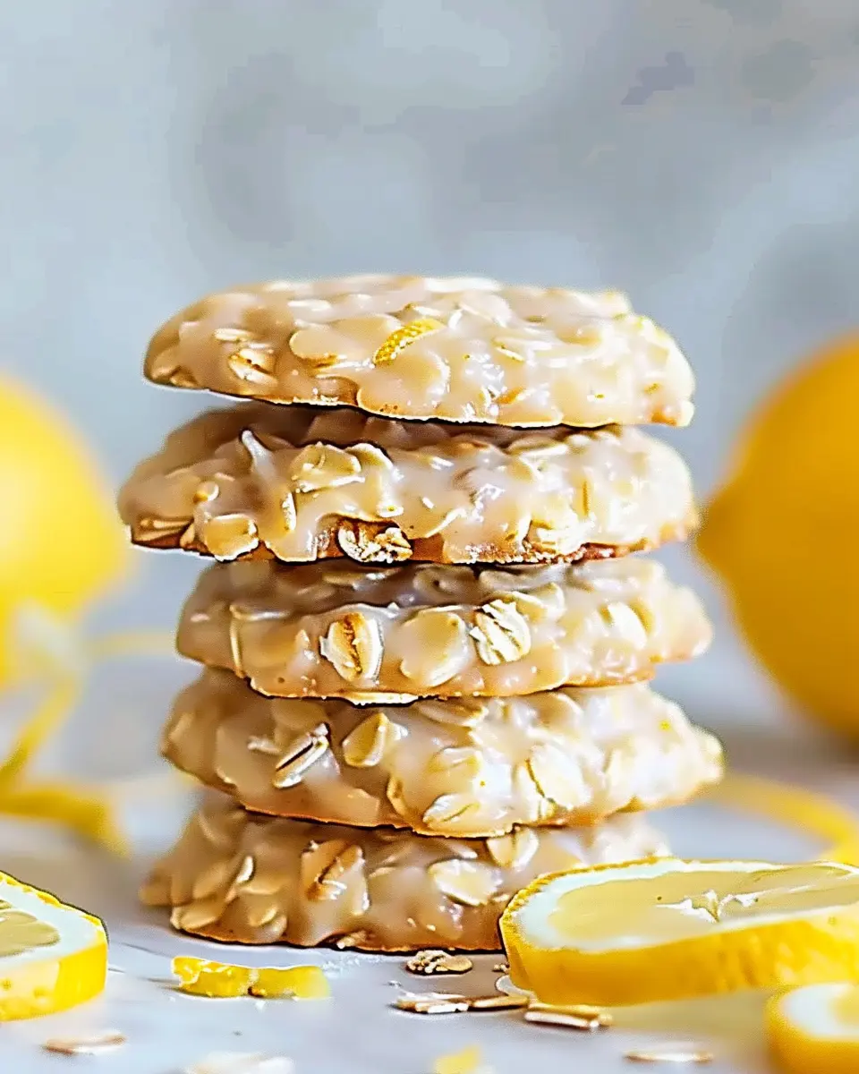 Lemon Oatmeal No-Bake Cookies: Easy and Refreshingly Delicious