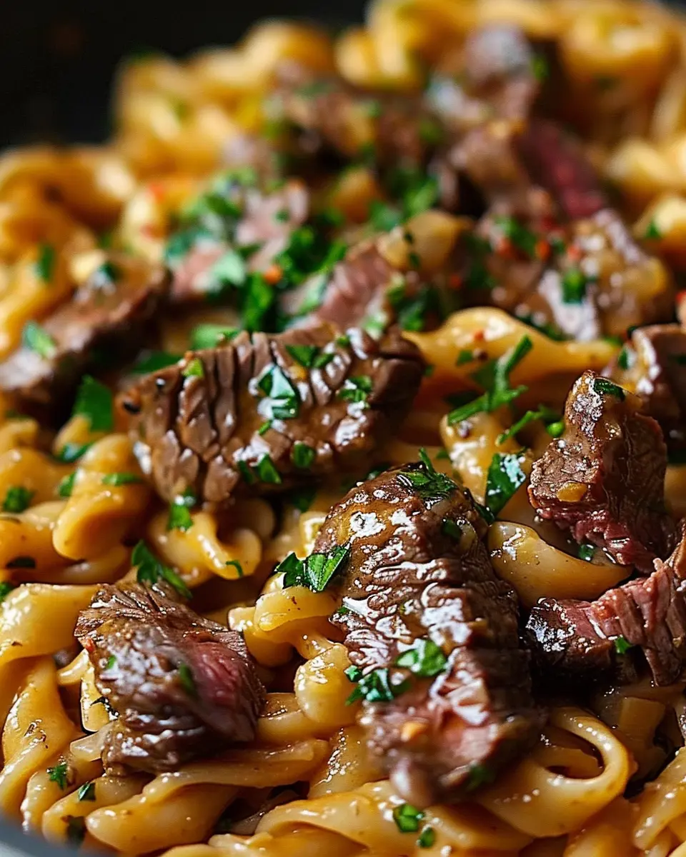 One-Pot Creamy Spicy Garlic Butter Steak Pasta for Ultimate Comfort