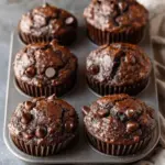One Bowl Chocolate Greek Yogurt Banana Muffins
