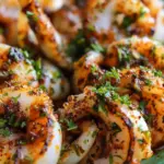Garlic Parsley Grilled Squid Tapas