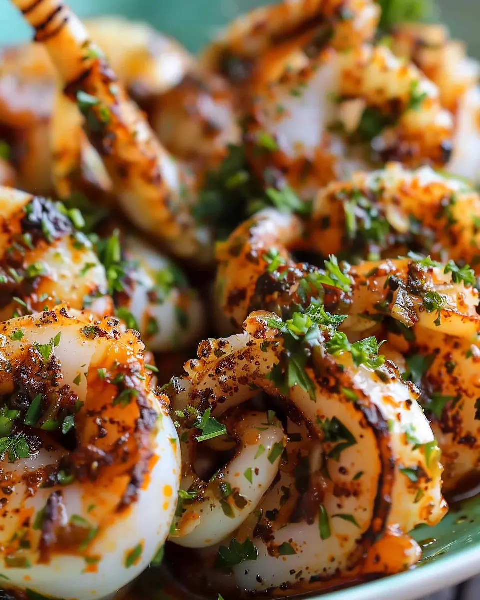 Garlic Parsley Grilled Squid Tapas: A Simple Delight to Savor