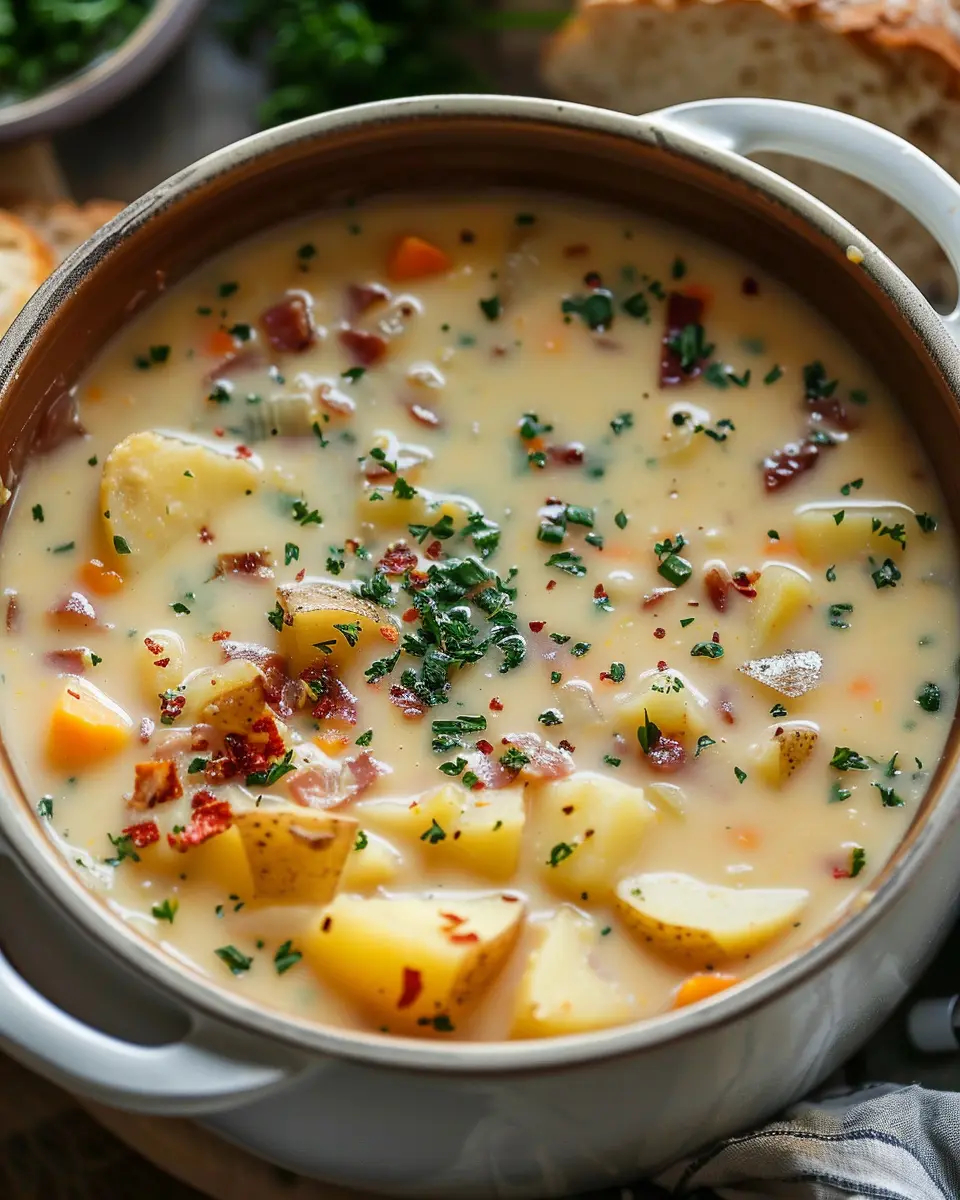 Outback Steakhouse Potato Soup Recipe with Turkey Bacon Twist