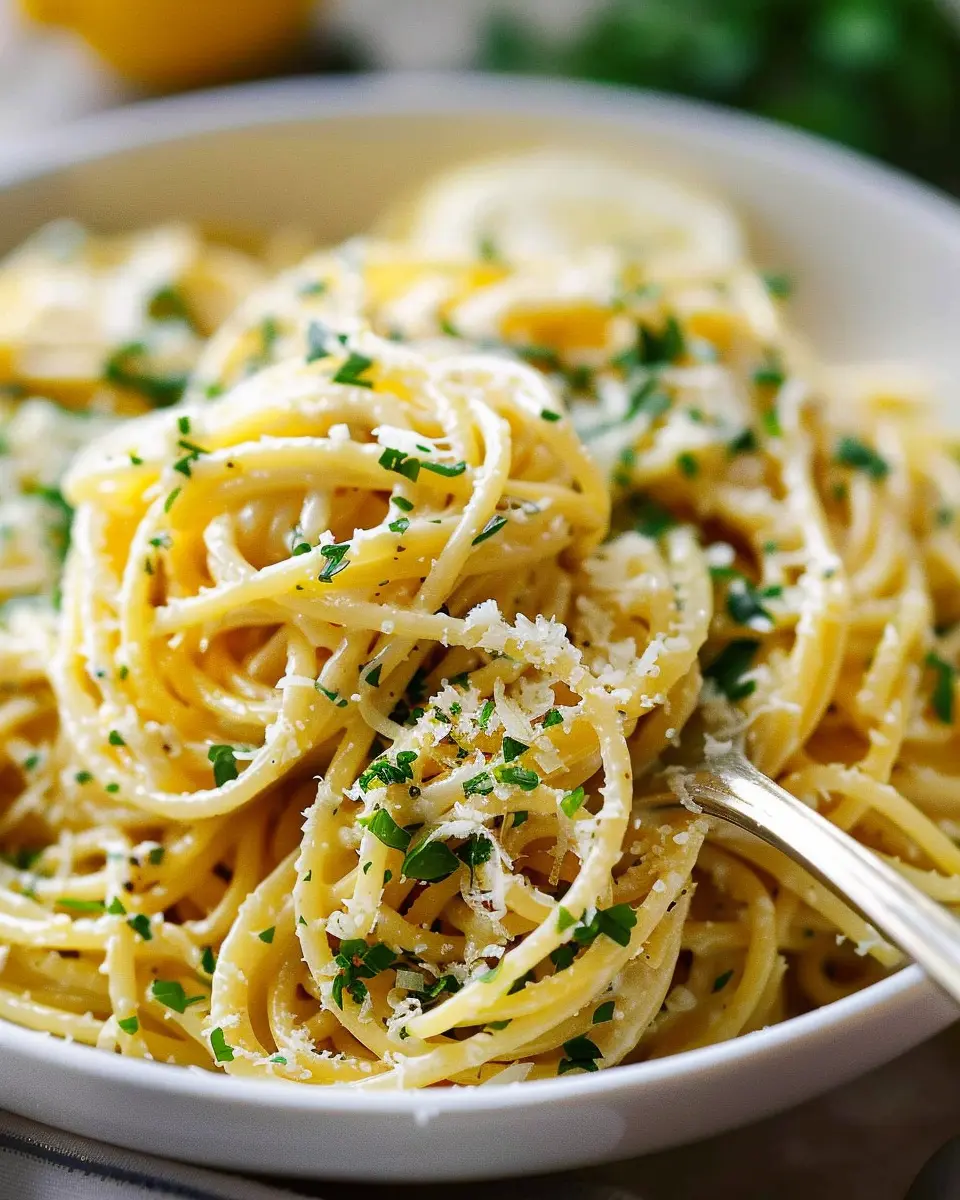 Easy Lemon Parmesan Pasta: A Quick Delight for Busy Nights