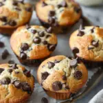 Healthy Banana Chocolate Chip Cottage Cheese Muffins