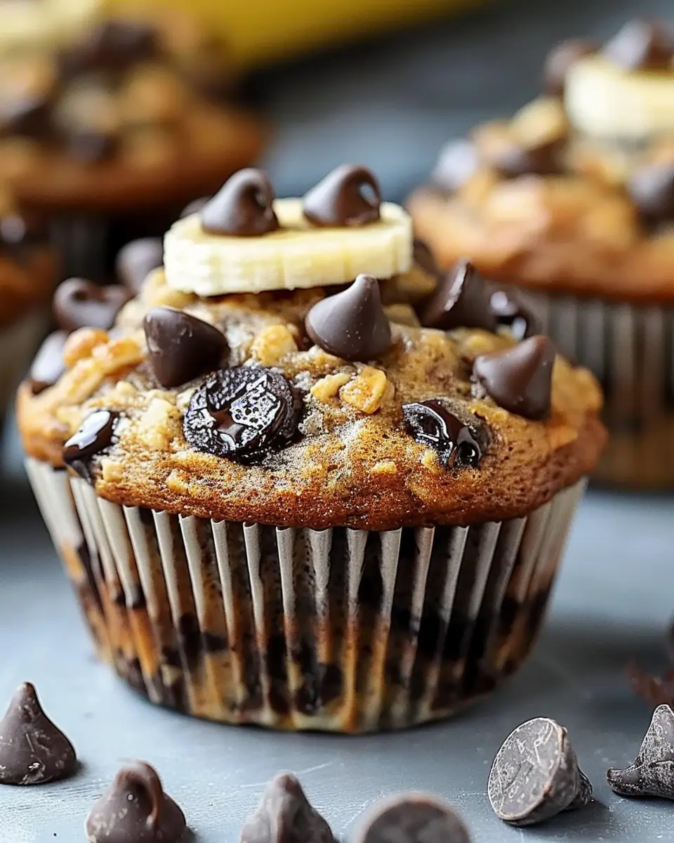 Indulgent Healthy Chocolate Chip Banana Muffins for Guilt-Free Enjoyment