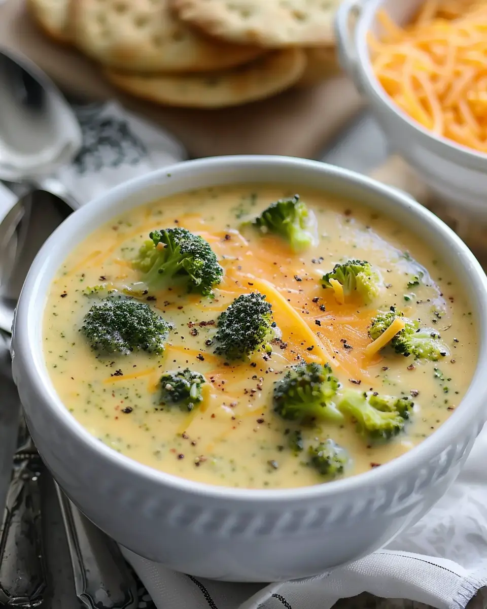 Broccoli Cheddar Soup: The Best Comforting Recipe with Turkey Bacon