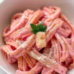 Quick Valentine’s Day Pink Pasta