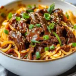 Slow Cooker Korean Beef Noodles Recipe