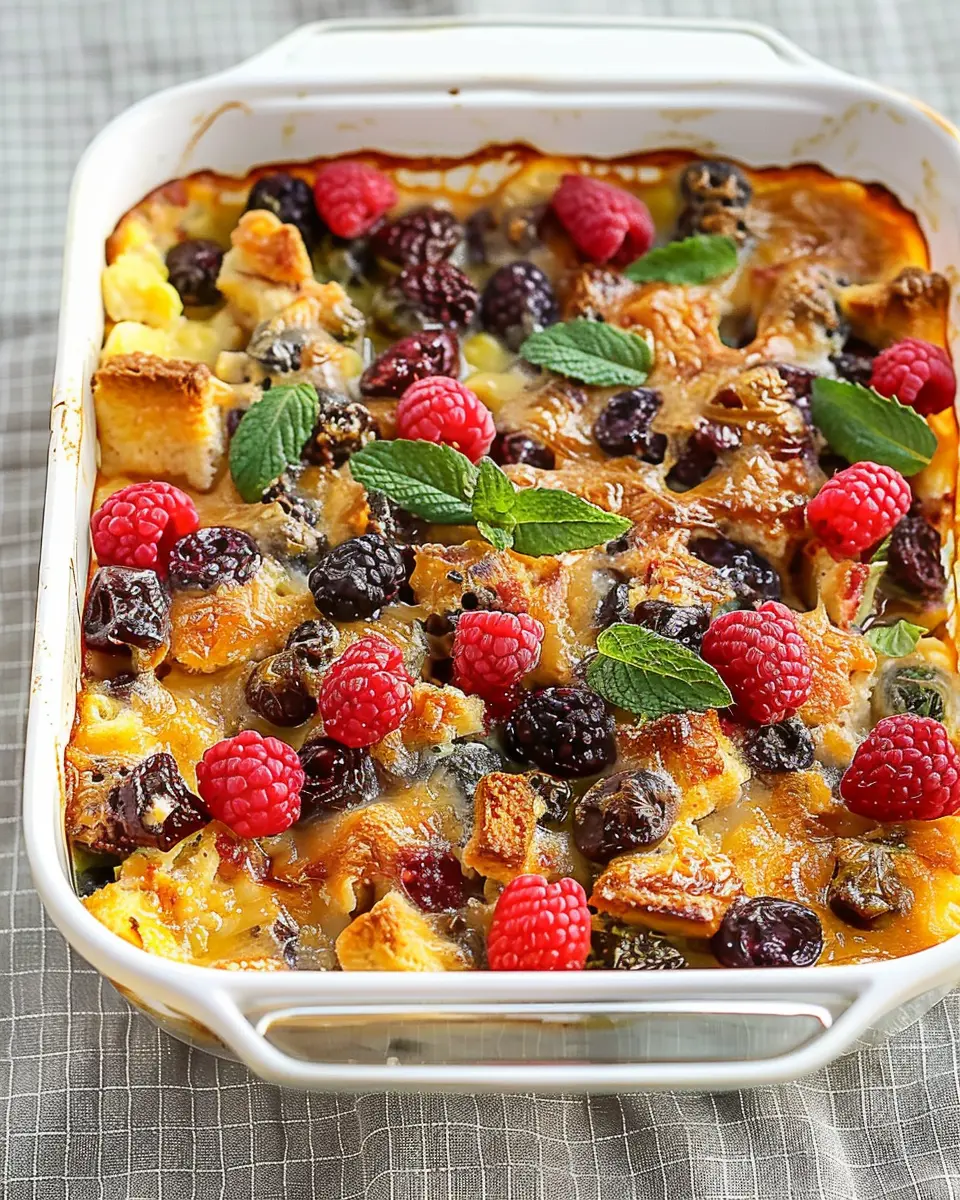 Overnight Breakfast Casserole: Easy Turkey Bacon &amp; Chicken Ham Delight