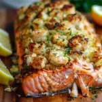 Crab and Shrimp Stuffed Salmon