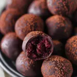 Valentine’s amaretto truffles